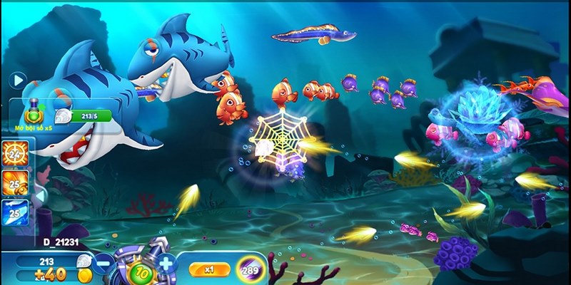 Giao diện đổi thưởng trong game bắn cá PQ88